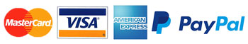Master Card, Visa, American Express, PayPal