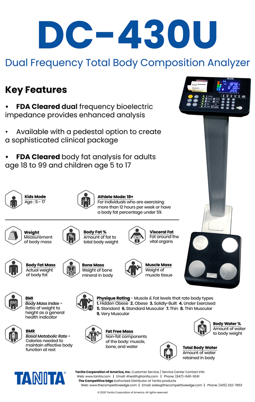 DC-240 Body Composition Monitor · TANITA CORP USA