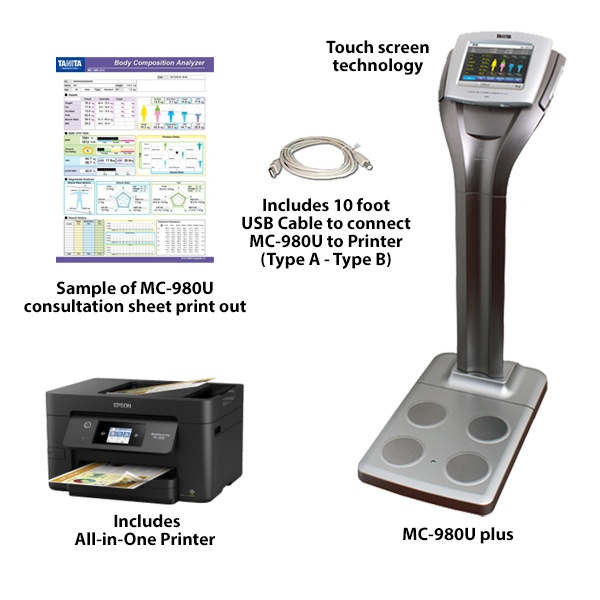 Tanita 300 kg, Medical Grade Segmental Body Composition Analyzer, MC-980MA